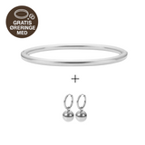 Bangle armbånd + Gratis øreringe
