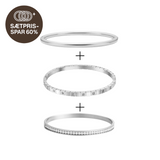 Sæt med 3 bangle armbånd (spar over 60 %)
